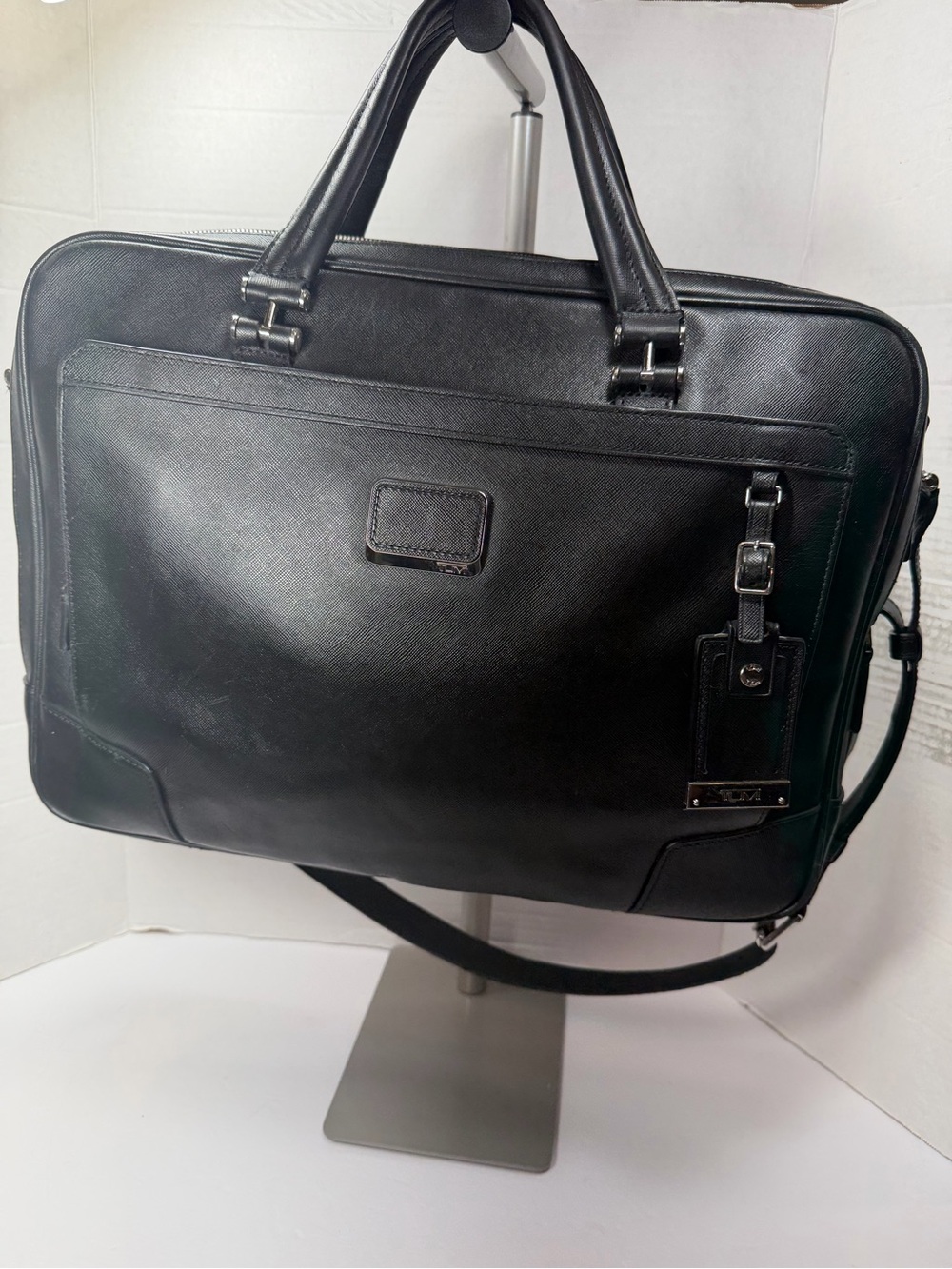 TUMI Astor Men's Ansonia Zip Top Brief with strap $795